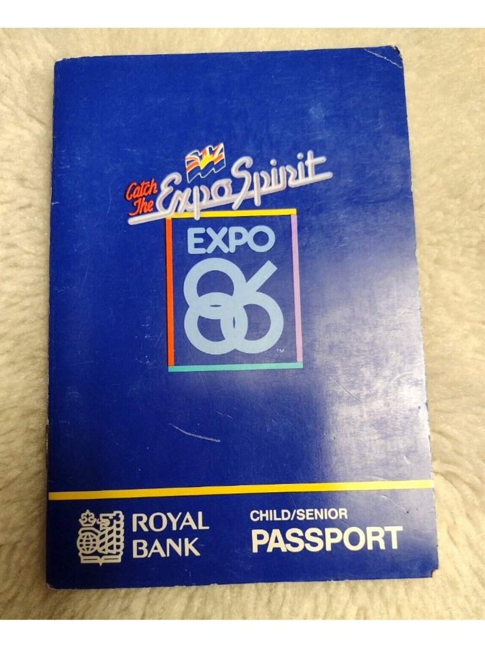 Expo 1986 World Exposition British Columbia Canada Child Senior Passport Booklet